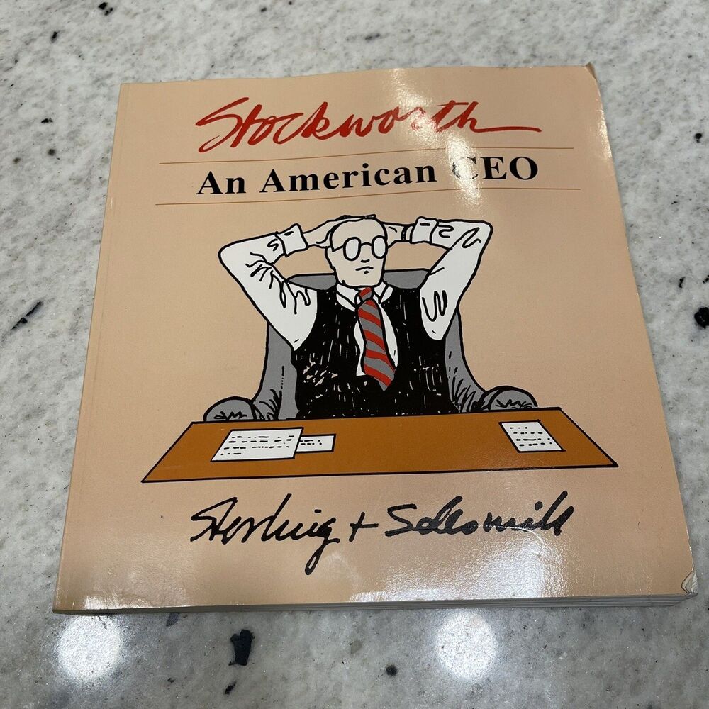 Stockworth An American CEO paperback Comic Strip Hinda Sterling Herb Selesnick